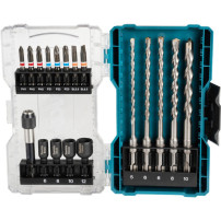 Makita Set di punte e inserti SDS Plus, 18 pezzi, Trapano & Set di bit