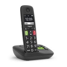 GIGASET E290A (NERO) - TELEFONO CORDLESS SENIOR  - VIVAVOCE - TASTI GRANDI - SEGRETERIA SIEE290ABK