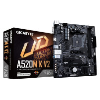 Gigabyte A520M K V2 - 1.0 - scheda madre - micro ATX - Socket AM4 - Chipschetto AMD A520 - USB 3.2 Gen 1 - LAN Gigabit - grafica