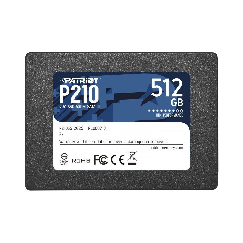 SSD SATA III Patriot Memory P210 2.5" 512 GB