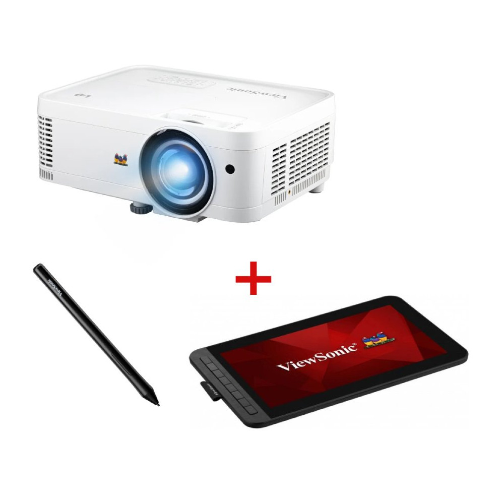 PROIETTORE VIEW WXGA 2000ANSI LED OTTICA CORTA + TAVOLETTA ID1230