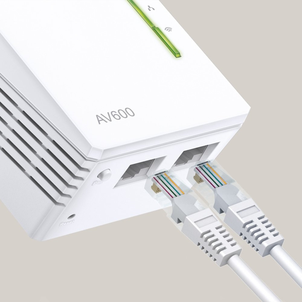ADATTATORE POWERLINE TP-LINK WIRELESS EXTENDER TL-WPA4220TKIT CONF.3PZ, 2PZ TL-WPA4220 + 1PZ TL-PA4010, 500M WiFi Clone TL-WPA42