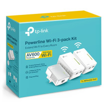 ADATTATORE POWERLINE TP-LINK WIRELESS EXTENDER TL-WPA4220TKIT CONF.3PZ, 2PZ TL-WPA4220 + 1PZ TL-PA4010, 500M WiFi Clone TL-WPA42