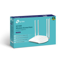 ACCESS POINT WIRELESS TP-LINK TL-WA1201 AC1200 DUAL BAND 300Mbps a 2.4 GHz+867 Mbps a 5GHz 1P Gigabit Passve PoE 4Antenne Fisse 