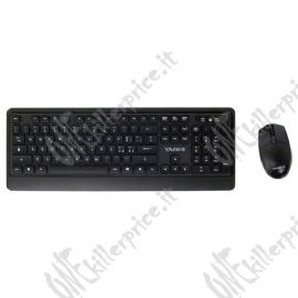Yashi Professional Multimedia Soft Keyboard & Mouse Wireless KIT Black - MY537