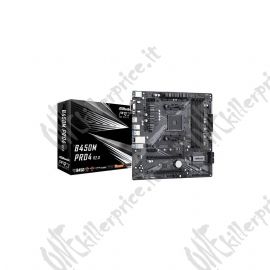 Asrock B450M Pro4 R2.0 AMD B450 Socket AM4 micro ATX