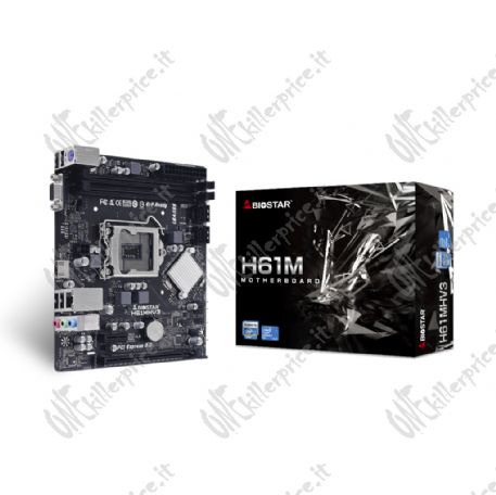 Biostar H61MHV3 scheda madre Intel® H61 LGA 1155 (Socket H2) micro ATX