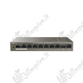 Tenda TEF1110P-8-63W switch di rete Non gestito Fast Ethernet (10/100) Supporto Power over Ethernet (PoE) Nero